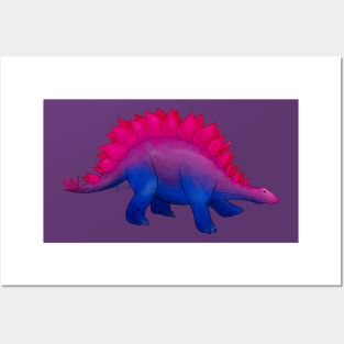 Bisexual Pride Dinosaur Posters and Art